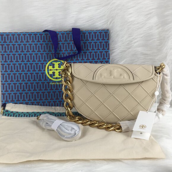 Tory Burch Handbags - NEW TORY BURCH Fleming Crescent Bag-Authentic
